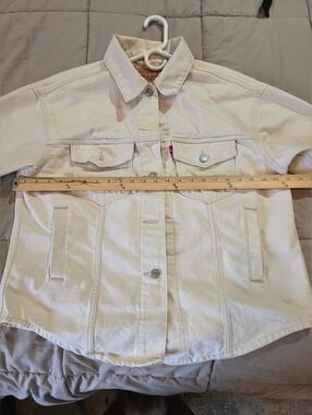 Levi's Women's Beige Oversized Shirt  Jacket